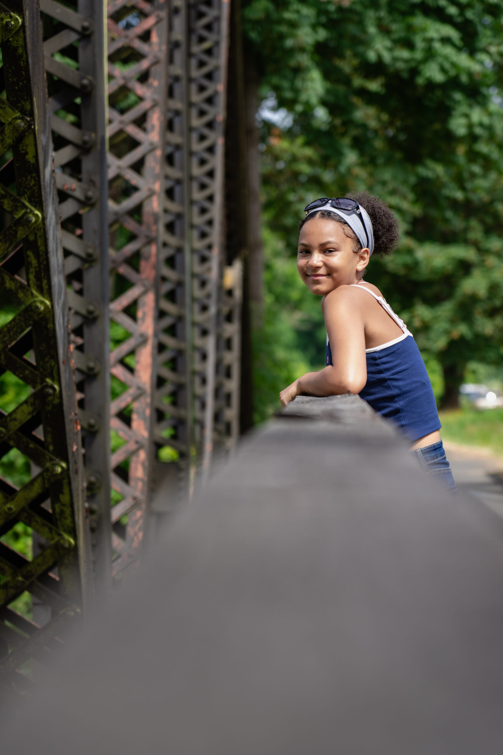 The baker holding a tray of pastries